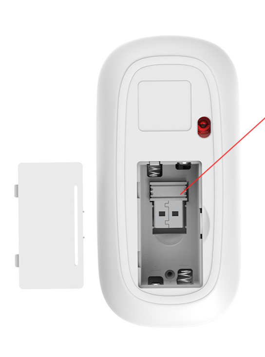 2,4-GHz-Funkmaus mit Bluetooth, USB-Ladefunktion, leise, verstellbar – geeignet für den Bürogebrauch_voghion.com