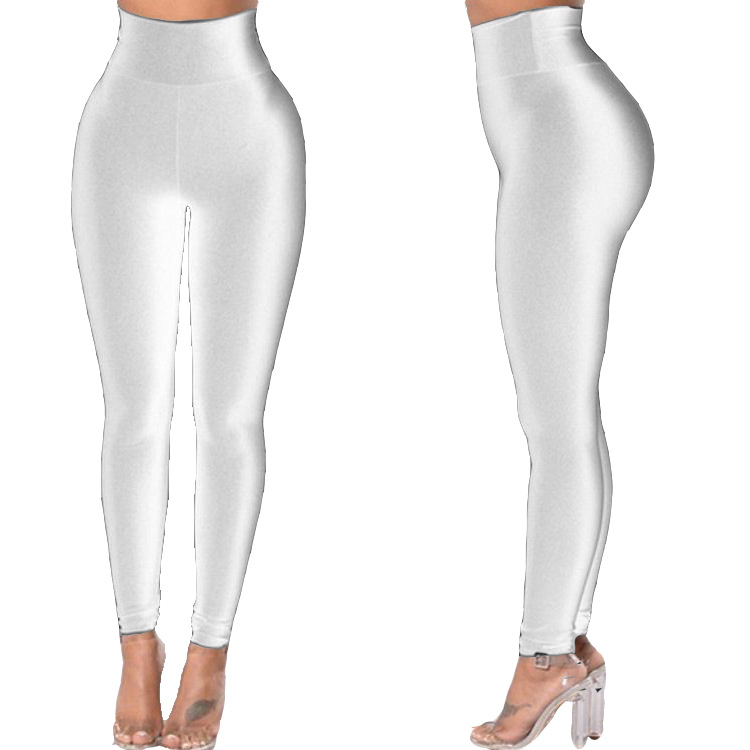 Héich Taille Héich Elastizitéit Fräizäit Sport Yoga Lafleggings_voghion.com