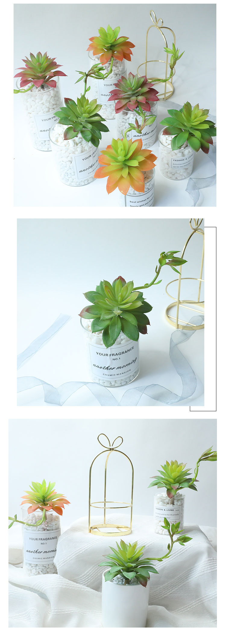 Fiore succulento Silk Night Lotus pianta artificiale fiore produttore decorazione casa pianta matrimonio parete fiore artificiale MW17694_voghion.com