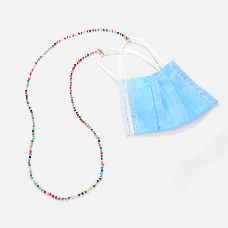Hot Sale Bohemian Ethnic Style Colorful Handmade Bead Glasses Mask Multi-use Chain_voghion.com