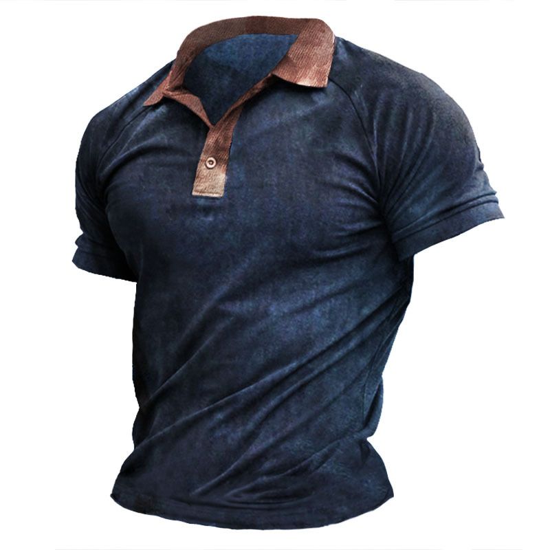 Le magliette estive slim fit sono molto vendute con una maglietta con colletto ribaltabile in tinta unita_voghion.com