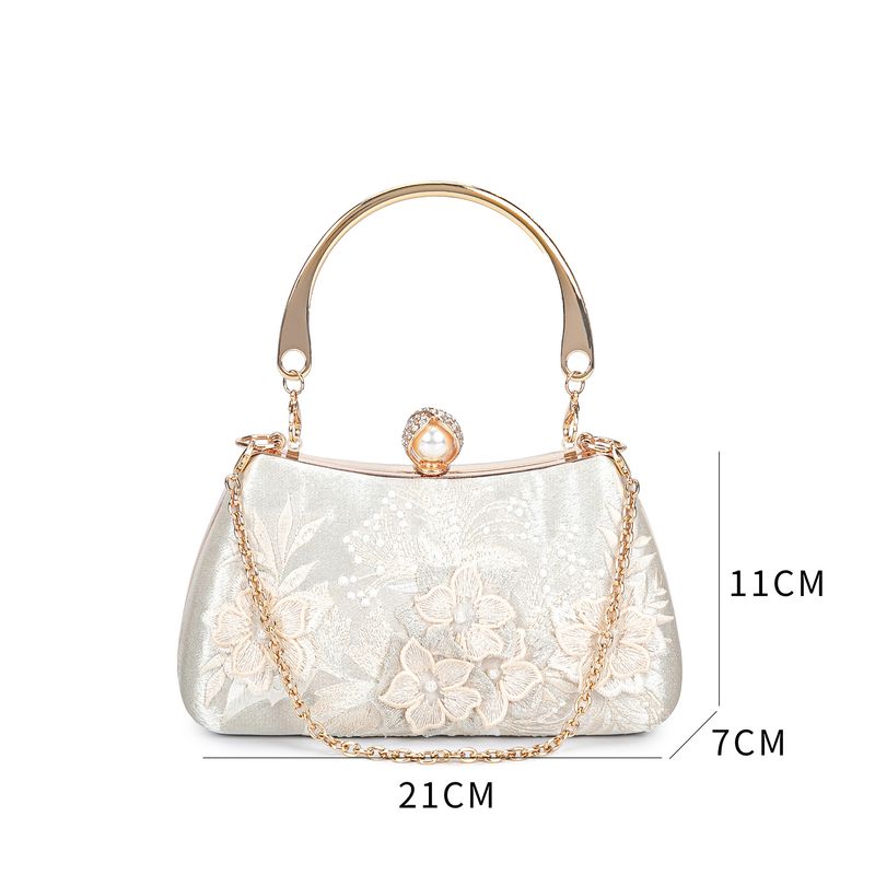 Borsa da sera per feste di nozze, in stile cinese, con manico e fibbia, con ricamo di perline, da donna_voghion.com