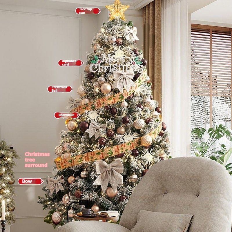 Weihnachtsdekoration Weihnachtsbaum 2024 Neu Weiß Schneefall Luxus Weihnachtssterne Funkeln_voghion.com