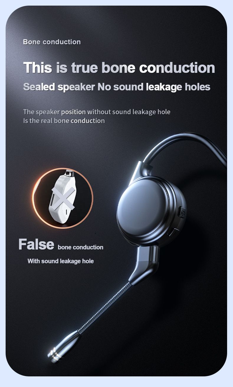 Noile căști Bluetooth M1 cu conducție osoasă, cu etichetă, pentru alergare, cu agățare în urechi, sport, stereo True, pentru afaceri_voghion.com