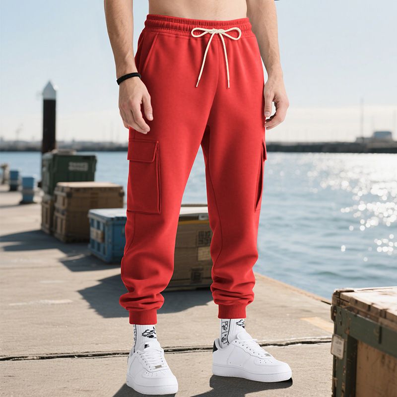 Men's Heavyweight Cargo Overalls – Multi-Pocket Utility Pants, Oversized Streetwear Style, Comfort Fit (S-XXXL_voghion.com