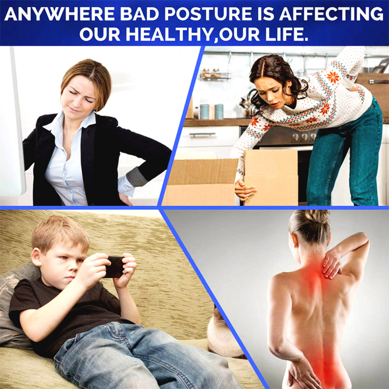 Back Shoulder Adjustable Posture Corrector Belt Clavicle Spine Support Reshape Your Body Home Office Sport_voghion.com