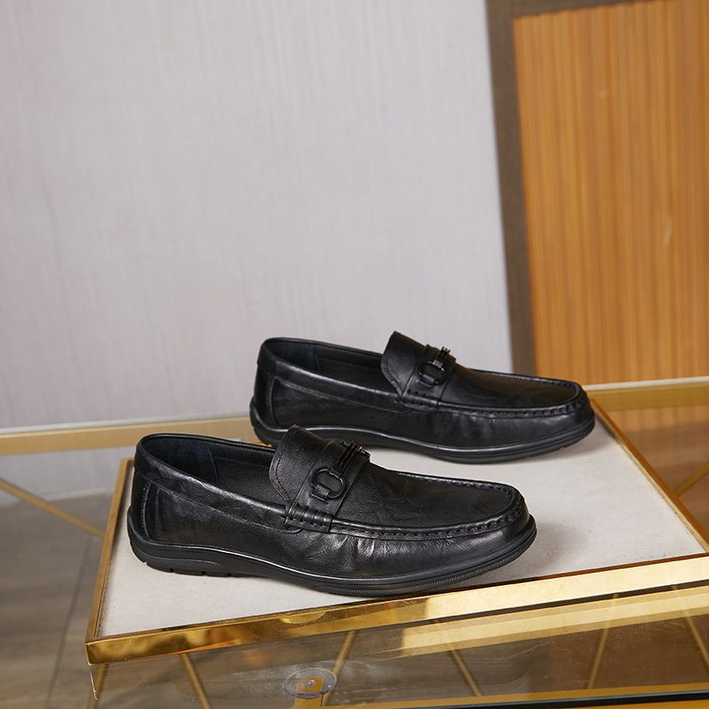 Comode scarpe basse in pelle casual slim fit per uomo_voghion.com