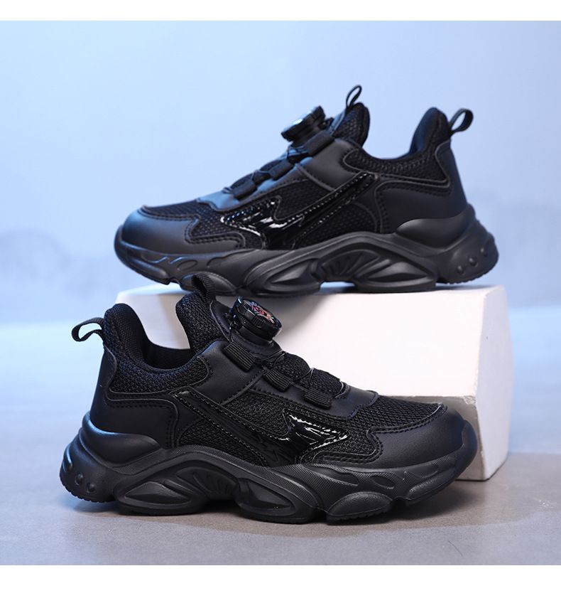 Scarpe sportive per bambini CUHK Scarpe da corsa casual di grandi dimensioni in pelle di colore bianco piccole per ragazzi e ragazze in pelle da campus per bambini_voghion.com