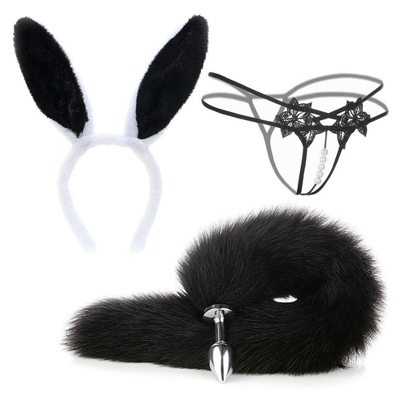 luckyqqyp Sexspielzeug-Set Cosplay Nippelklemmen Analplug Anfänger SM Erstmalige Verwendung_voghion.com