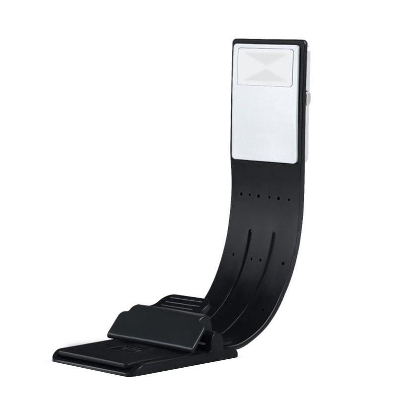 Lampada da lettura ricaricabile, luce compatta per libri, luce LED flessibile, lampada LED con clip per Kindle_voghion.com