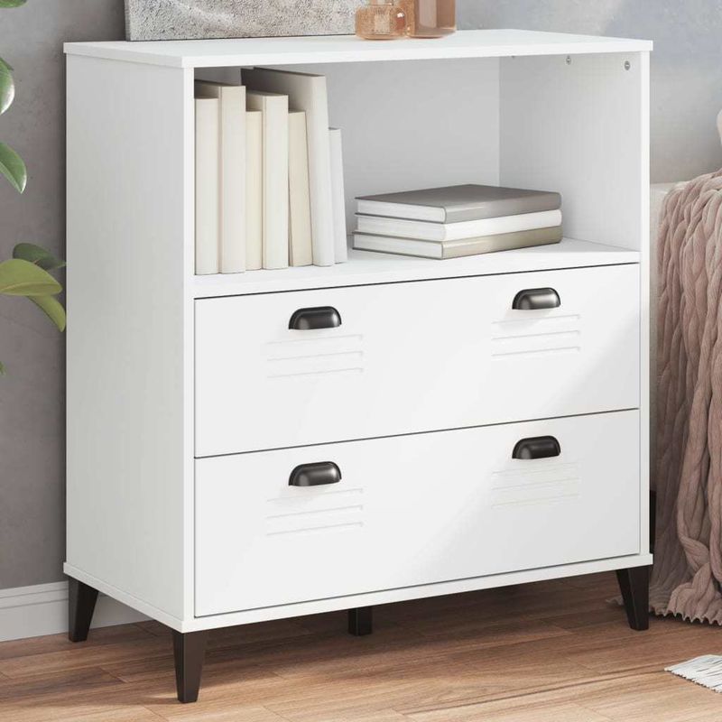Bookcase VIKEN White 31.5"x15.7"x35.4" Engineered Wood_voghion.com