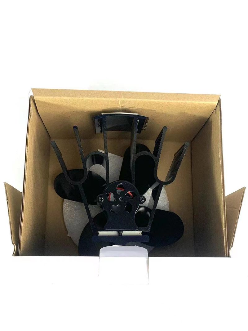 Ventilateur de cheminée classique grand format en I élégant noir Pas de bruit Pas de consommation d'énergie Sécurité et protection de l'environnement-LT3852_voghion.com