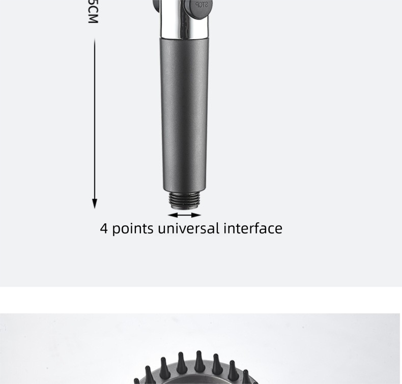 Duschkopf-Set mit Handbrause, leistungsstarkem Filter und Druckverstärkungsschlauch für das Badezimmer zu Hause_voghion.com