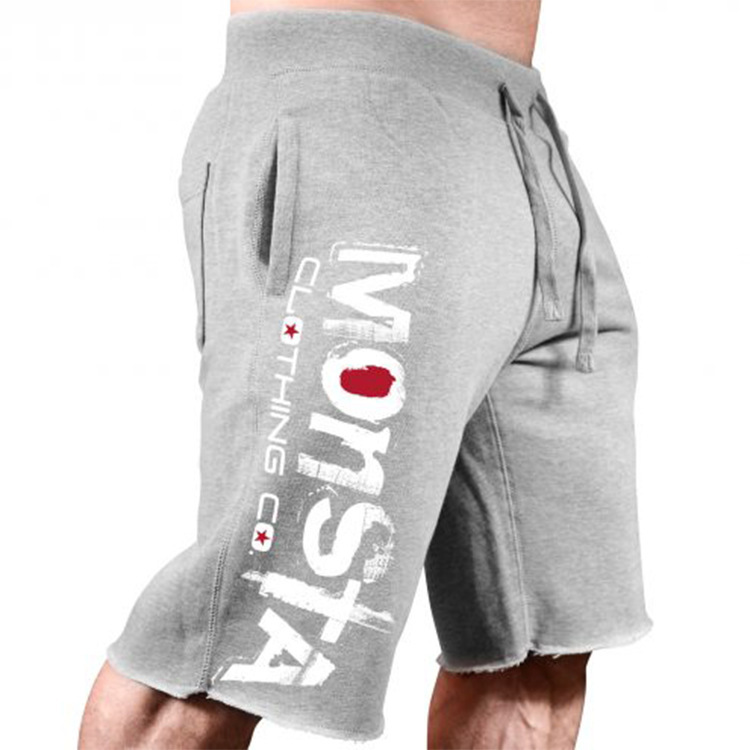 Muscle Fitness Brother - Pantalones cortos elásticos de algodón con estampado grande para hombre, deportes, correr, ocio, personalidad_voghion.com