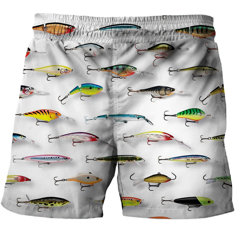 2023 Herren-Badeanzug mit 3D-Druck, blau bedruckter Badeanzug, Strand- und Boardshorts, modische Urlaubs-Strandhose_voghion.com