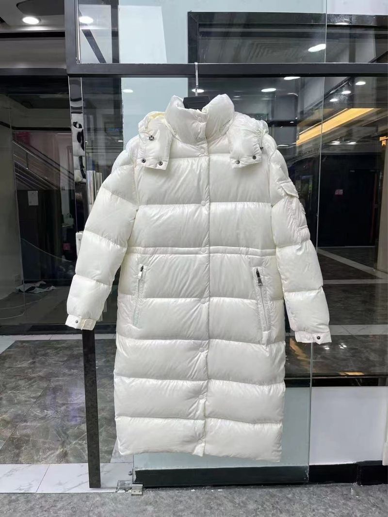 Neu M Mengkou Damen Mittellange Daunenjacke mit Kapuze Verdickter, modischer, lässiger, warmer Mantel_voghion.com