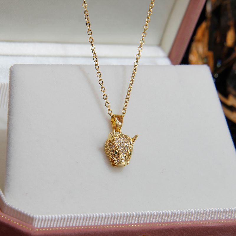 Ready Stock 2024 New Arrival Zircon Animal Adjustable for Women Delicate κοσμήματα Γαμήλια δαχτυλίδια Leopard Crystal_voghion.com
