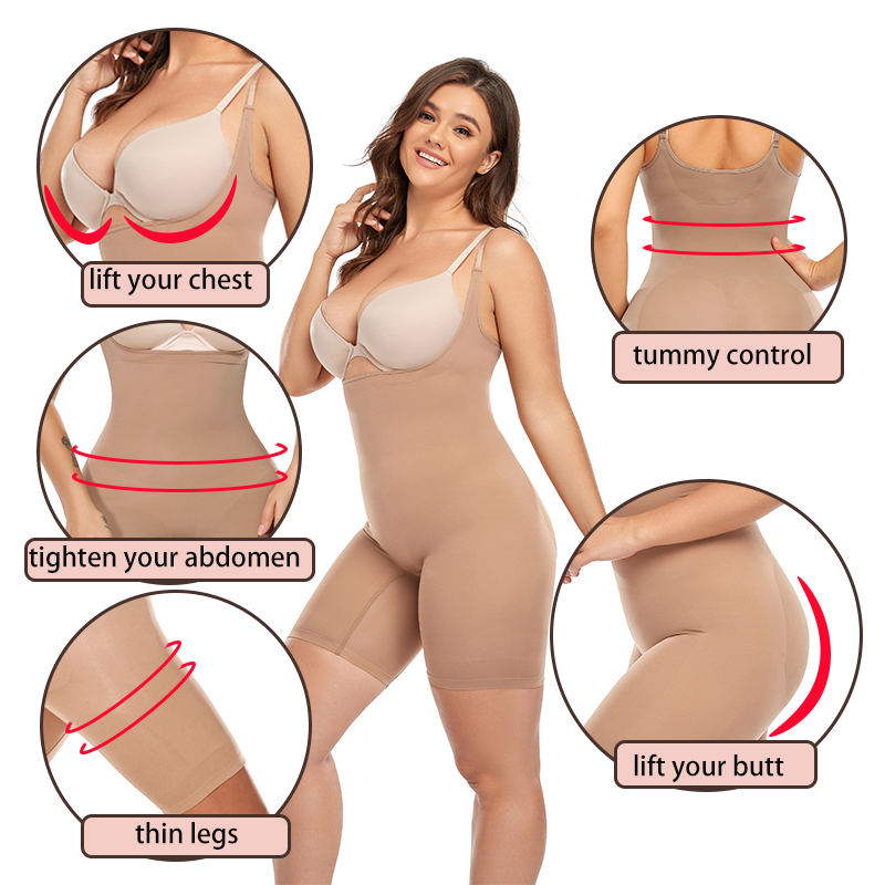 Bodysuit for Shapewear Women Tummy Control Thigh Slimmer Body Shaper Women's Binders and Shapers Underwear Cor 's s_voghion.com