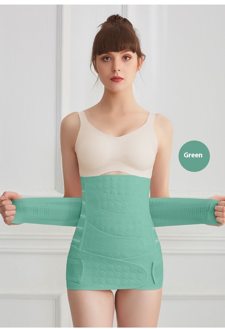 Cintura addominale post-parto per donna, confezione da 4, traspirante, set per parto vaginale, taglio cesareo, cintura addominale in plastica_voghion.com