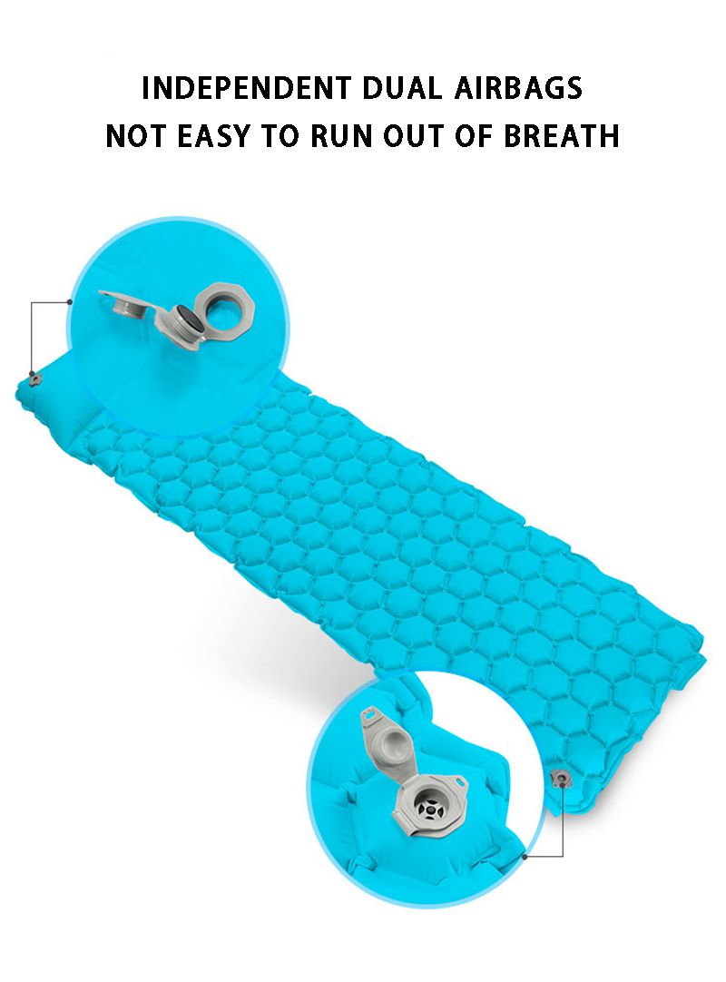 Ultralight Camp Pad with Pillow Lightweight Iatable & Compact Camping Air Mattress for Backpacking Hiking_voghion.com