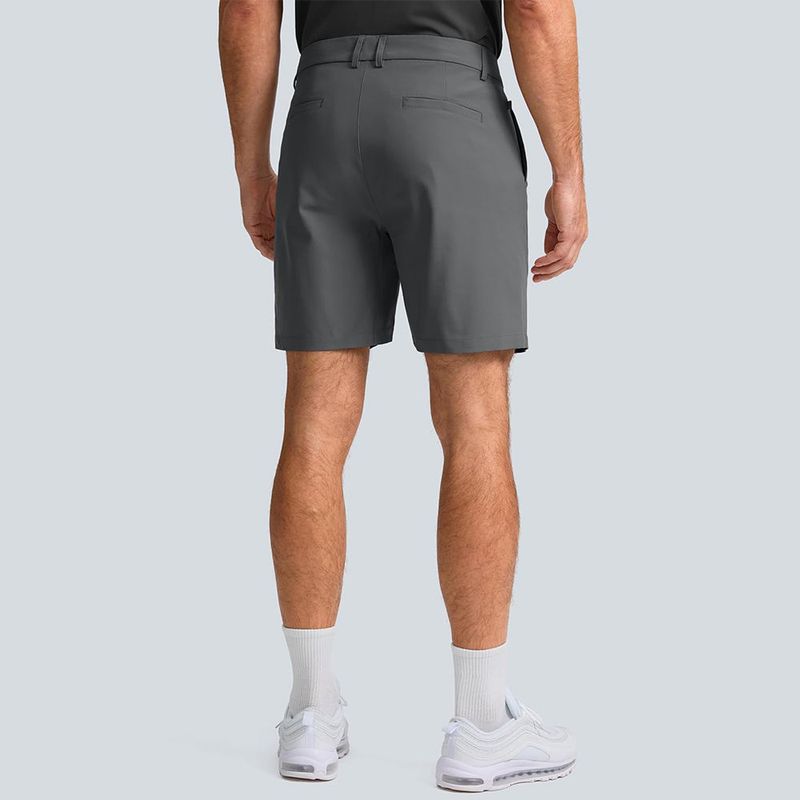 Ropa para hombre Pantalones cortos de golf para hombre Ropa de trabajo de color liso Pantalones cortos casuales de cinco puntos para acampar al aire libre Senderismo_voghion.com
