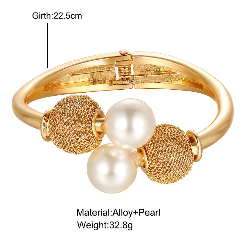 Neue Mode Persönlichkeit High-End-Armband Übertrieben Perle Offene Hand Schmuck Yiwu Zubehör_voghion.com