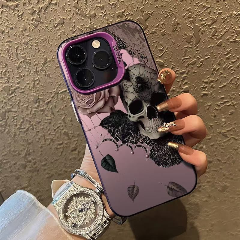 The New Skeleton Is Suitable For Iphone16 Mobile Phone Case Iphone15promax/14 Personality 13pro12 Europe And America 11xr._voghion.com