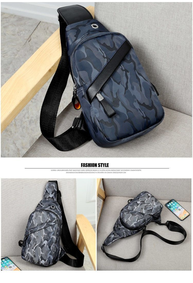 Crossbody nischdesign för män, bröstväska med stor kapacitet för män, liten ryggsäck_voghion.com