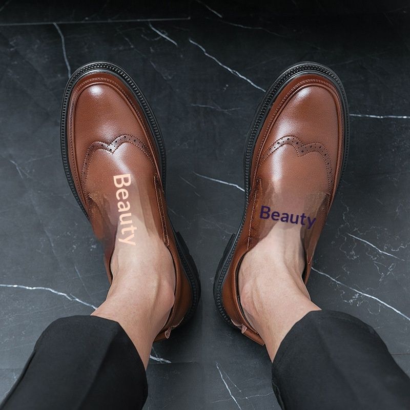 WalkPrime 2025 Herren-Freizeitschuhe, bequem, strapazierfähig, britischer Business-Brogue aus Rindsleder, formell, für Herren_voghion.com