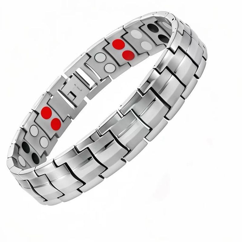 Bracciale magnetico staccabile a doppia fila per uomo e coppia_voghion.com