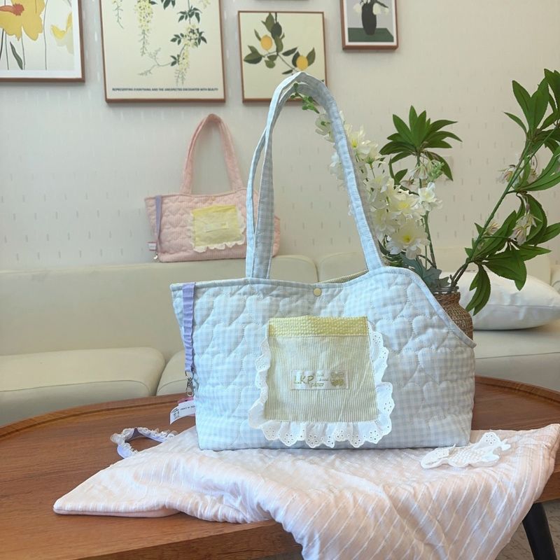 Niche Princess Borsa per animali domestici di piccola taglia, per esterni, con tracolla singola, portatile, leggera, carina, tascabile, maltese_voghion.com