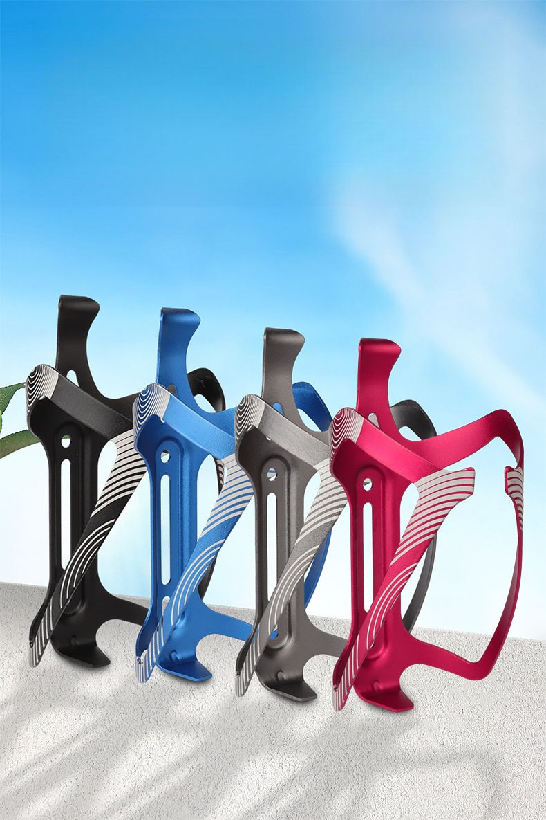 Flaschenhalter aus Aluminiumlegierung für Fahrräder, CNC-eloxiert, integrierter Getränkehalter, universell für Mountain Road-Falträder_voghion.com