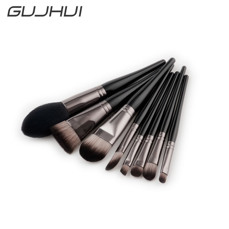 8 pezzi pennelli per trucco set di strumenti di bellezza pennello per fondotinta trucco bellezza GUJHUI fabbrica di origine_voghion.com