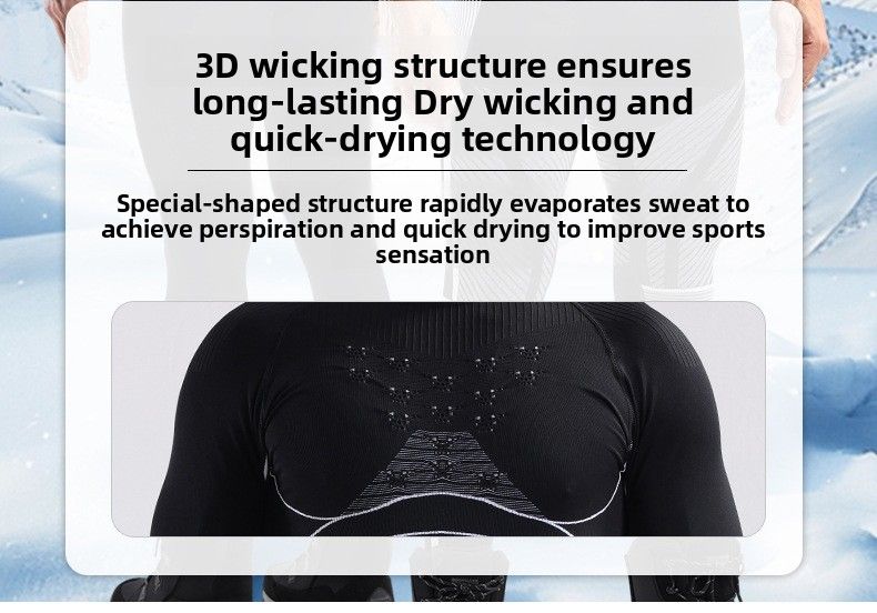 X-BIO New 4.0 Energy Gathering Enhanced Sports Ski Quick-Dry Top Men's Thermal Close-Fitting Sweat-Wicking Compression_voghion.com