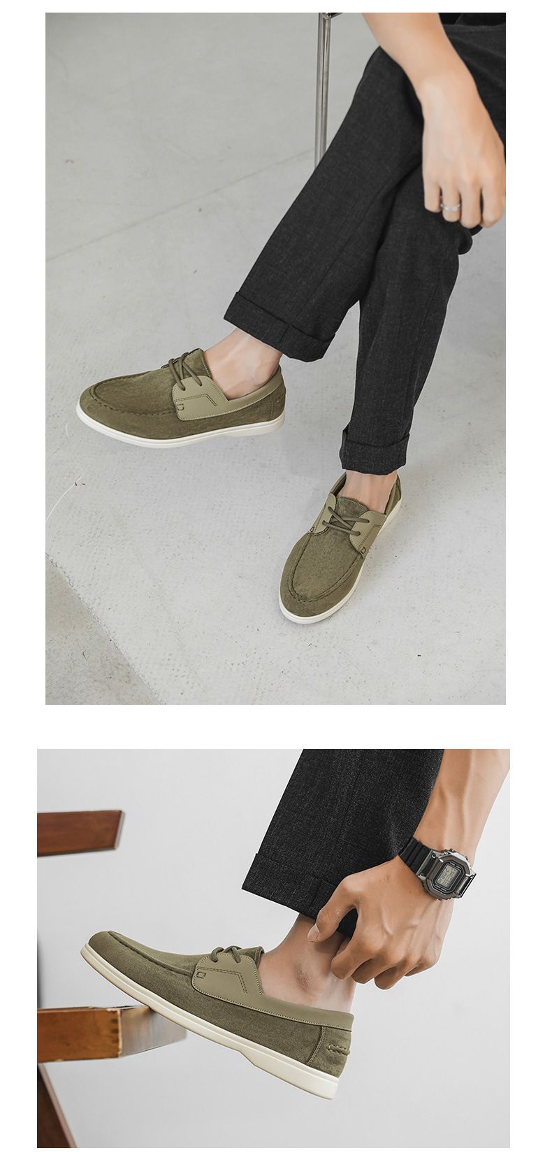 WalkPrime WalkPrime Italian Slip-On Comfortable Trendy For Men Business Loafers Flat Casual Lazy Moccasins Men's Shoes_voghion.com