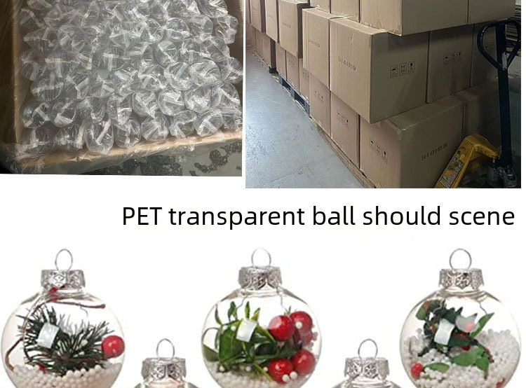 Palla di Natale 6080100 palla rotonda palla piatta palla piatta trasparente PET soffiaggio lampada decorativa palla paralume lampadina bottiglia_voghion.com