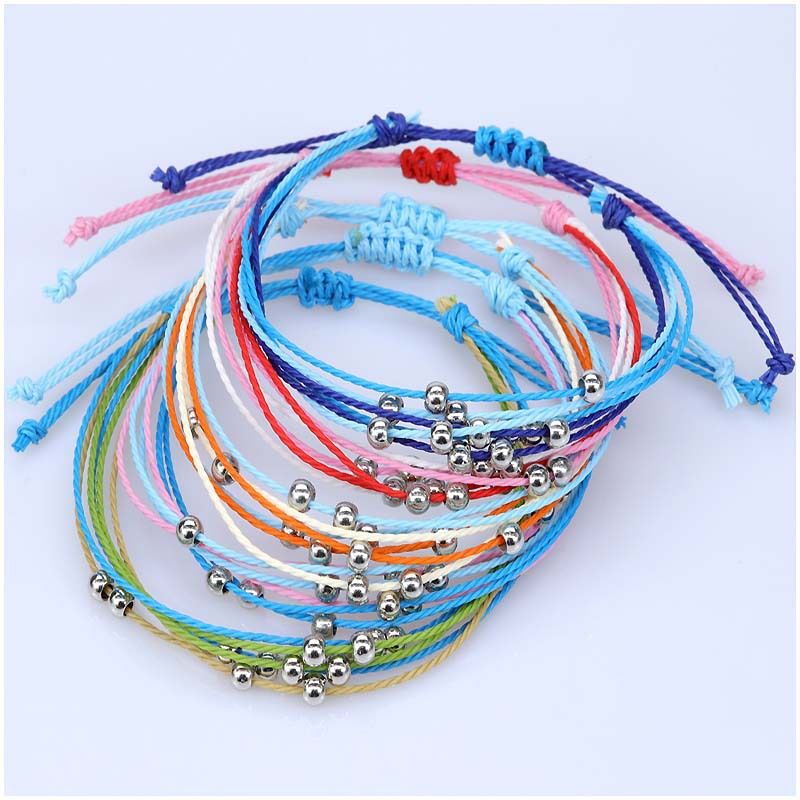 Bohemian Wax Thread Hand-woven 6-wire Beaded Bracelet_voghion.com