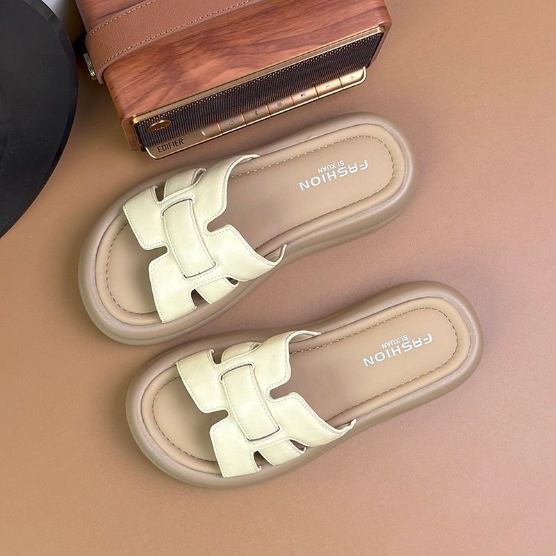 Thick-Soled Height-Increasing Silver Summer Women's For Outdoor Wear New New Fashion Fairy Style French Casual Beach_voghion.com