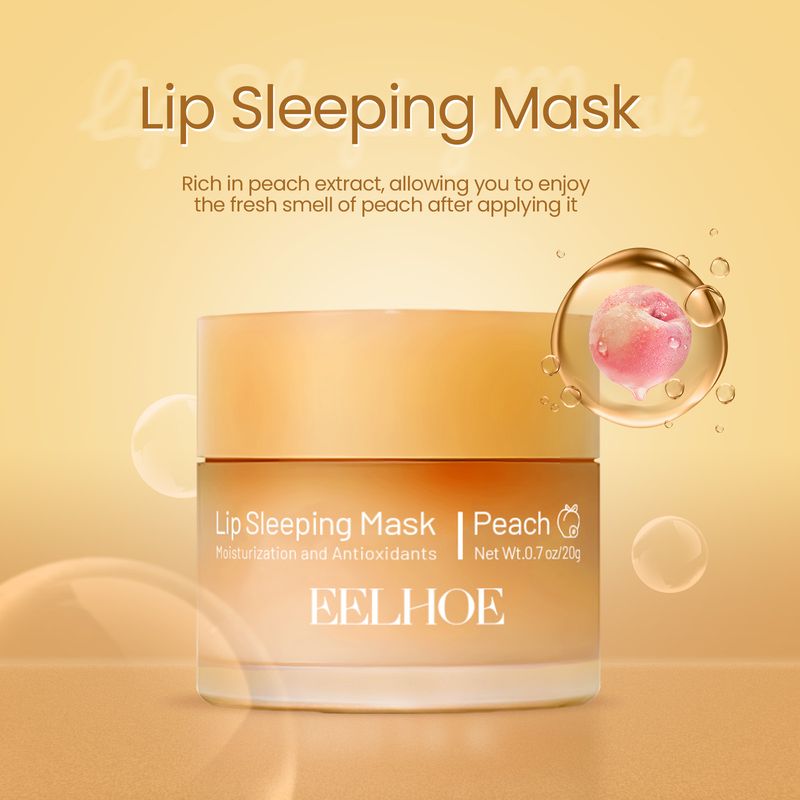 EELHOE Lip Sleeping Mask, Moisturizing Gently Exfoliating Dead Skin Plump Smooth Lip Mask_voghion.com