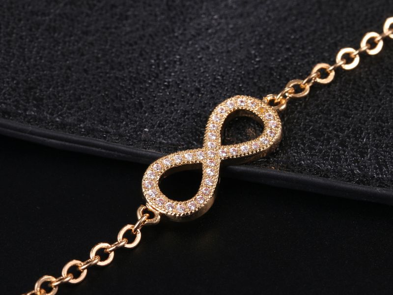 3-teiliges Schmuckset für Damen, elegantes Armband-, Ohrstecker- und Halskettenset mit Unendlichkeitssymbol und Zirkonia_voghion.com