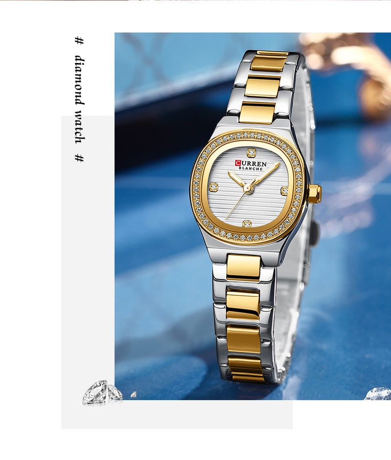 Women's Square Dial Quartz Watch With Mineral Glass, Alloy Strap, 30M Water Resistant, Casual Wristwatch Casual Ladies Watch Female Watch_voghion.com
