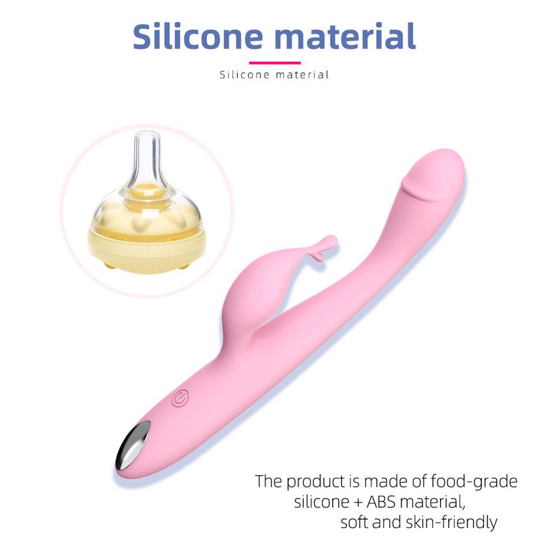 Vibromasseur de massage rechargeable Shirley pour femme, double point G, produits pour adultes_voghion.com