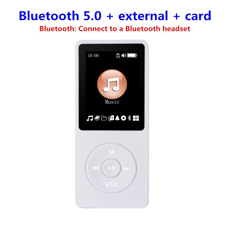 Bluetooth MP3 Music Player, μη καταστροφικό, φορητό Walkman, mp4FM Radio Card, εξωτερική, εξαιρετικά λεπτή, φοιτητική εγγραφή p3_voghion.com