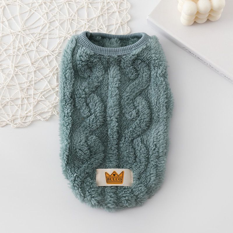 Herbst und Winter neue Haustier Kleidung Hund warme Baumwollweste doppelseitige Fleece Teddy Bichon Katze Bekleidung_voghion.com