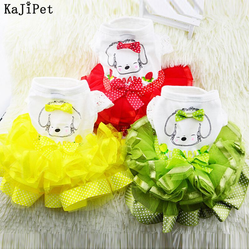 Flauschiges Obstkleid, Rock, schöne Hundekleidung, Yorkies, Chihuahuas mit süßer Tasse, für kleine Hunde und Katzen, Welpenkleidung von PawParty Store_voghion.com