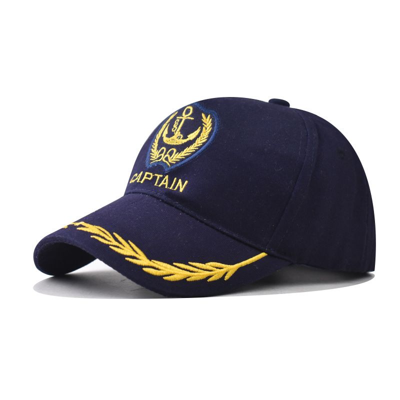 Cappellino da baseball bianco blu navy, berretto cerimoniale stagionale universale del capitano della marina_voghion.com