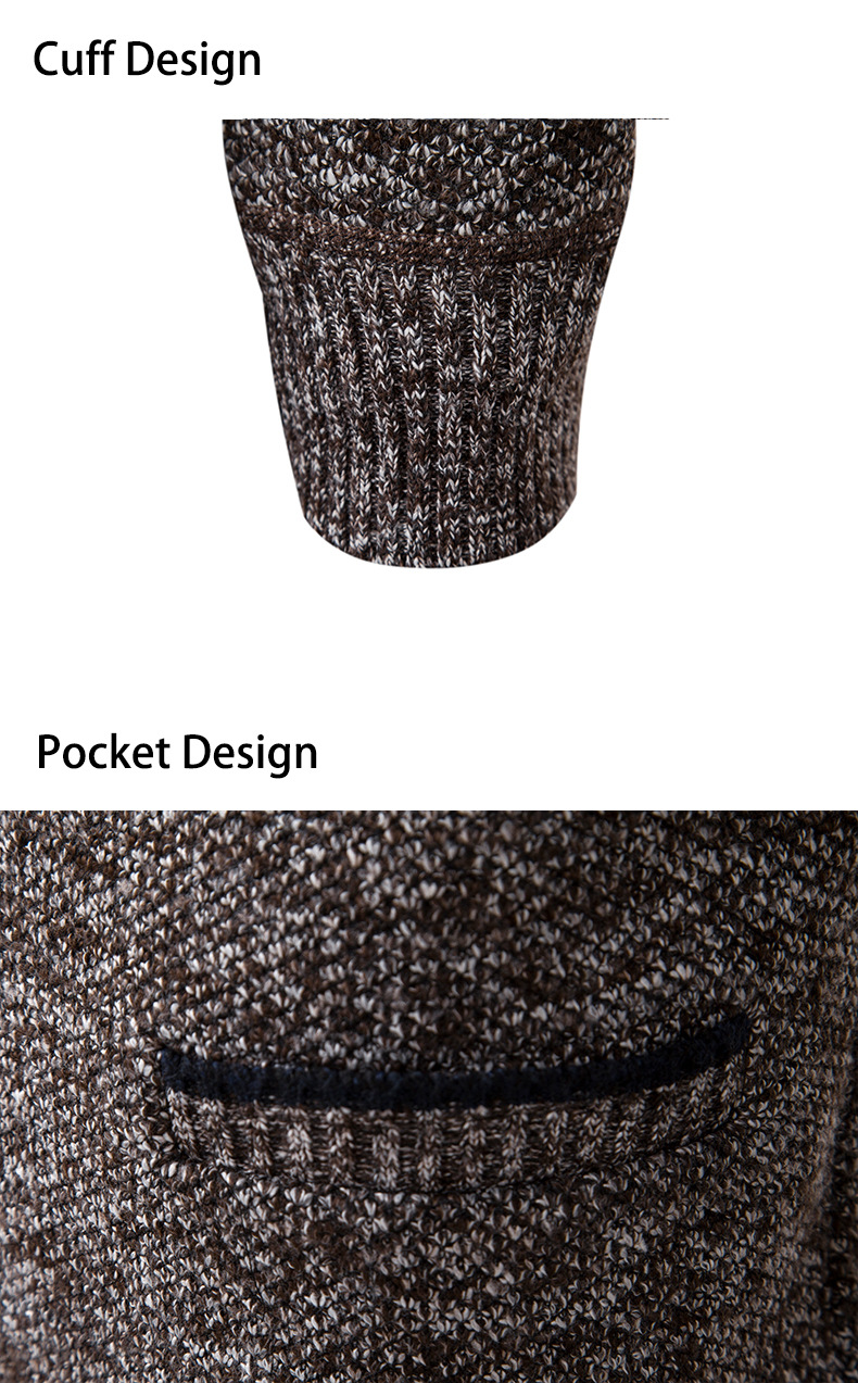 2024 Heren vest met V-hals van pluche en dik, oversized warme top voor heren, sweaterjack_voghion.com