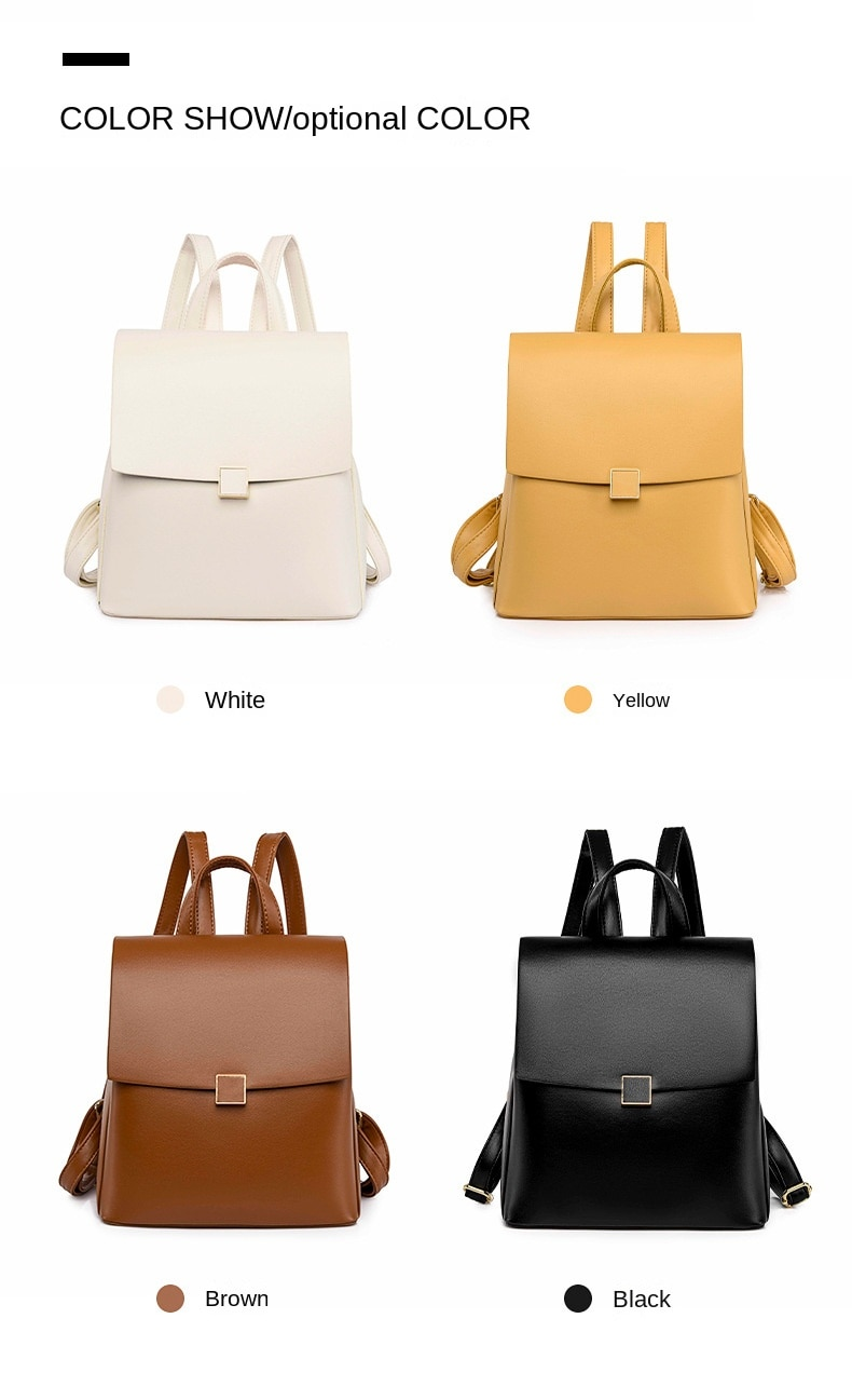 New Leather Backpack Women's Versatile Backpack Travel Leisure Soft Leather Women's Backpack Selection_voghion.com