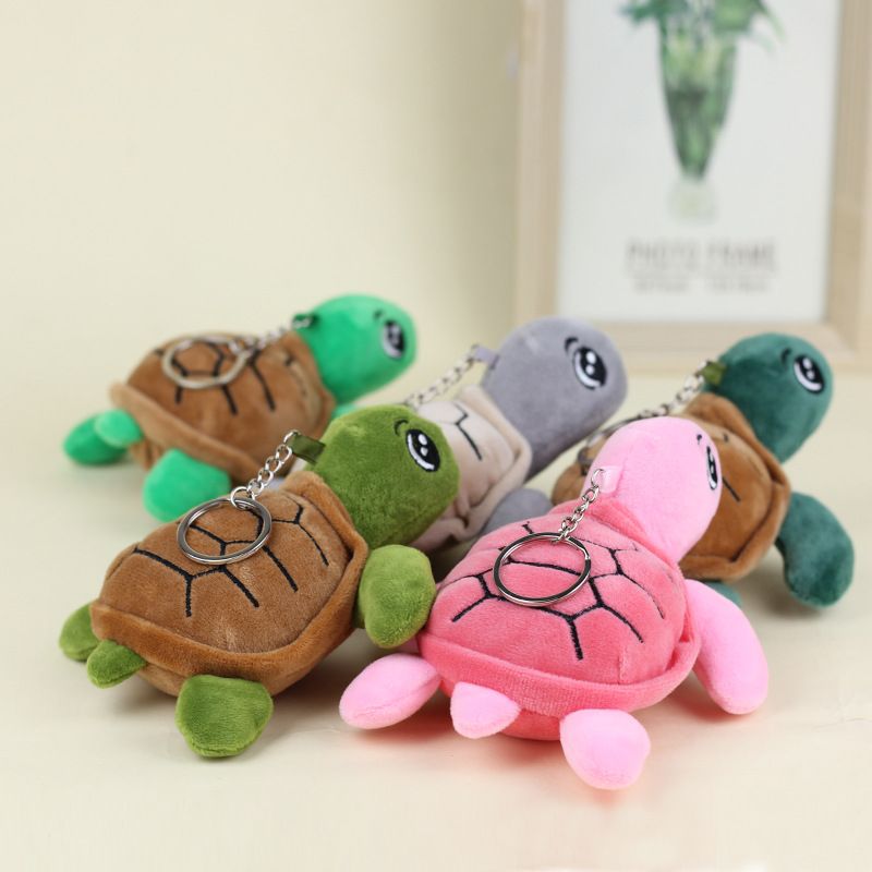 Animal Ocean Plush Adorable Large Turtle Keychain Soft Toy In Colors Multiple_voghion.com