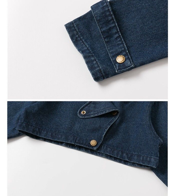 Mädchen Denim Anzug Herbst Neue Kinder T-Shirt Weste Weite Beinhose Dreiteiliger Anzug Weibliches Baby Koreanische Herbstkleidung_voghion.com